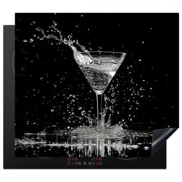 Herdabdeckplatte - Monochrome Splashing Martini