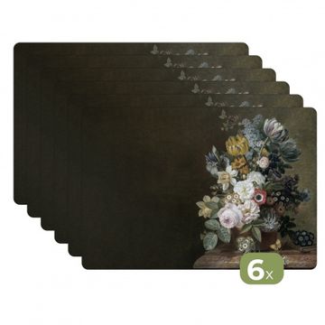 Tischset - Stilleben mit Blumen - 6 Stück